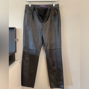 RALPH LAUREN LEATHER PANTS